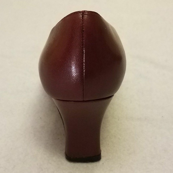 Trotters Red Block High Heel Shoes Size 6 - Picture 5 of 7